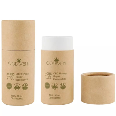 Προσαρμοσμένο CBD Essential Oil Craft Paper Tube Packaging Συσκευασία καλλυντικών στρογγυλού χάρτινου σωλήνα