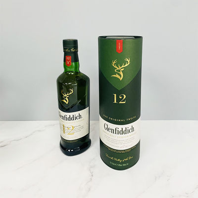 Φιλικό λουστράρισμα μεταλλινών Eco κιβωτίων δώρων μπουκαλιών κρασιού Χριστουγέννων UVprinted