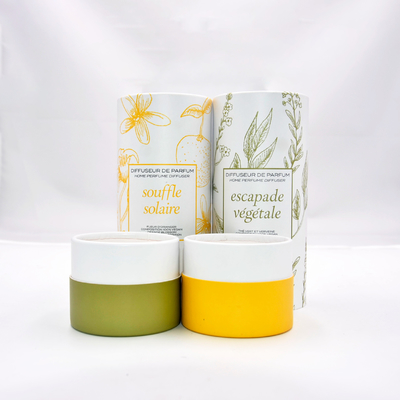 Προσαρμοσμένο τυπωμένο Perfume Cylinder Tube Box Aromatherapy με ένθετο χαρτιού