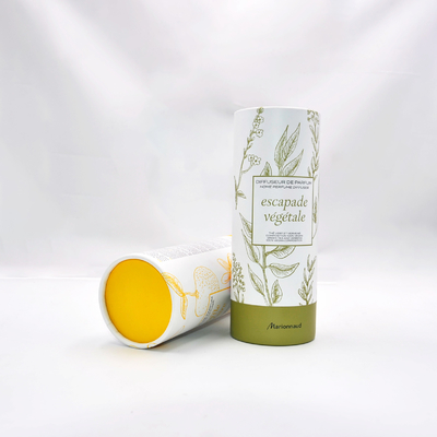Προσαρμοσμένο τυπωμένο Perfume Cylinder Tube Box Aromatherapy με ένθετο χαρτιού
