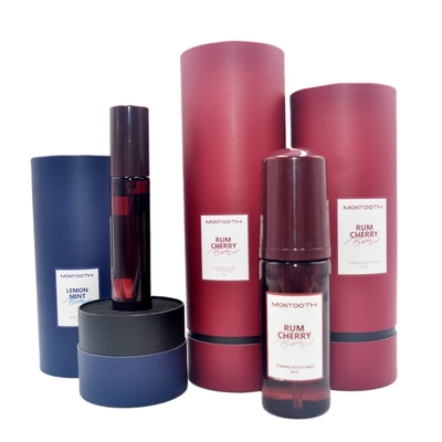 Εκτύπωση Perfume Round Tube Box , Recyclable Cylinder Paper Tube for Cosmetics
