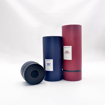 Εκτύπωση Perfume Round Tube Box , Recyclable Cylinder Paper Tube for Cosmetics