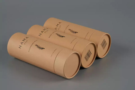 Συσκευασία σωληναρίου λοσιόν σώματος 120 ml, στρογγυλό δοχείο από ανακυκλωμένο χαρτί για περιποίηση δέρματος