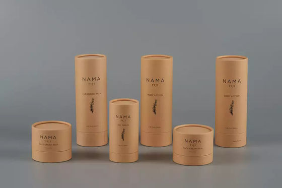Συσκευασία σωληναρίου λοσιόν σώματος 120 ml, στρογγυλό δοχείο από ανακυκλωμένο χαρτί για περιποίηση δέρματος