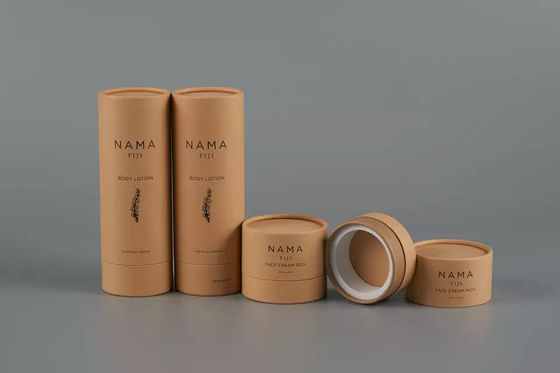 Συσκευασία σωληναρίου λοσιόν σώματος 120 ml, στρογγυλό δοχείο από ανακυκλωμένο χαρτί για περιποίηση δέρματος