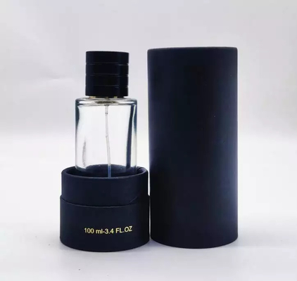 Μπουκάλι αρώματος 30ml 50ml 100ml Black Kraft Cardboard Tube Μπουκάλι αρώματος με ένθετο EVA