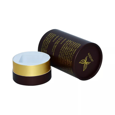 Rigid Cardboard Gold Stamping Perfume Paper Tube Box Προσαρμοσμένη χάρτινη συσκευασία για άρωμα