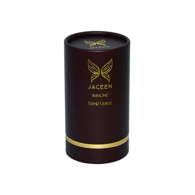 Rigid Cardboard Gold Stamping Perfume Paper Tube Box Προσαρμοσμένη χάρτινη συσκευασία για άρωμα