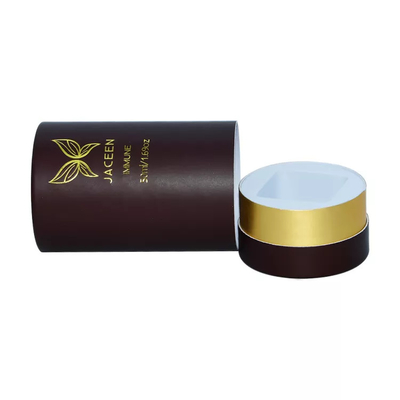 Rigid Cardboard Gold Stamping Perfume Paper Tube Box Προσαρμοσμένη χάρτινη συσκευασία για άρωμα
