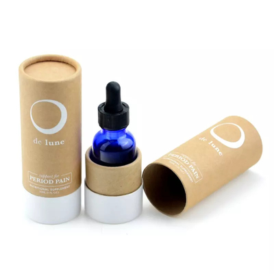 30ml Αιθέριο έλαιο Kraft Paper Tube Συσκευασία Προσαρμοσμένο λογότυπο Κουτί συσκευασίας καλλυντικών