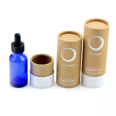 30ml Αιθέριο έλαιο Kraft Paper Tube Συσκευασία Προσαρμοσμένο λογότυπο Κουτί συσκευασίας καλλυντικών