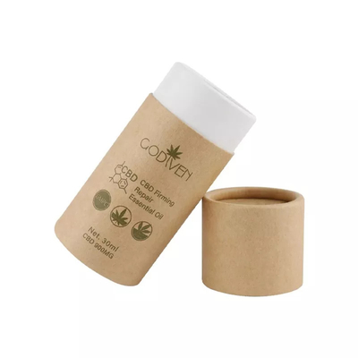 Προσαρμοσμένο CBD Essential Oil Craft Paper Tube Packaging Συσκευασία καλλυντικών στρογγυλού χάρτινου σωλήνα