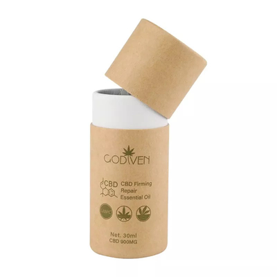 Προσαρμοσμένο CBD Essential Oil Craft Paper Tube Packaging Συσκευασία καλλυντικών στρογγυλού χάρτινου σωλήνα