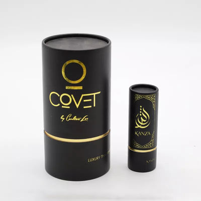 Συνήθειας χρυσή σφράγισης συσκευασία σωλήνων εγγράφου λογότυπων καλλυντική για το κερί αρώματος