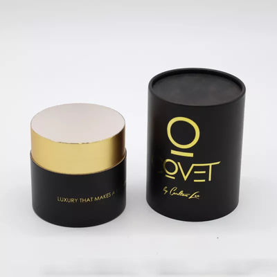 Συνήθειας χρυσή σφράγισης συσκευασία σωλήνων εγγράφου λογότυπων καλλυντική για το κερί αρώματος