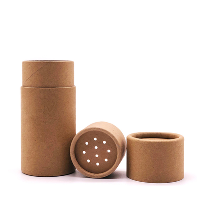 Χαρτί Kraft Cardboard for Food Στρογγυλό σωληνάριο με Paper Sifter Salt Seasoning Shake