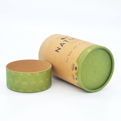 Τυπωμένο Food Kraft Paper Tube Στρογγυλός κύλινδρος μπισκότα τσαγιού Συσκευασία καραμέλας