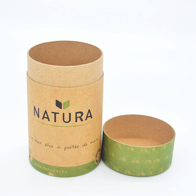 Τυπωμένο Food Kraft Paper Tube Στρογγυλός κύλινδρος μπισκότα τσαγιού Συσκευασία καραμέλας