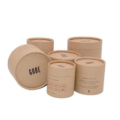 Στρογγυλό κιβώτιο τσαγιού συνήθειας που συσκευάζει ματ τοποθετημένο σε στρώματα Debossed UVcoated