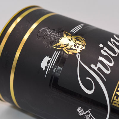 Στρογγυλή μεταλλίνη σωλήνων κρασιού χαρτονιού που λουστράρει την τοποθέτηση σε στρώματα EVA που παρεμβάλλεται