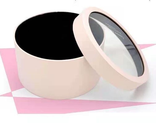 Flower Tube Box Συσκευασία Στρογγυλό επάνω παράθυρο Κύλινδρος Κομψό κουτί δώρου